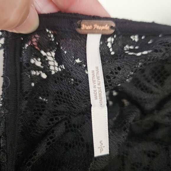 Free People Adored Black Lace Maxi Dress Sz Small NWT Whimsigoth Dark Romantic - Picture 14 of 14